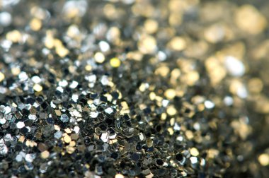 Gümüş arka plan. Makro