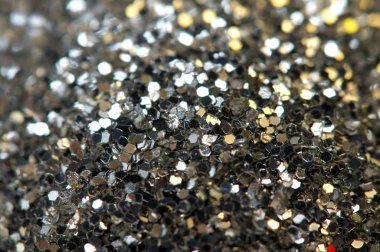 Gümüş arka plan. Makro