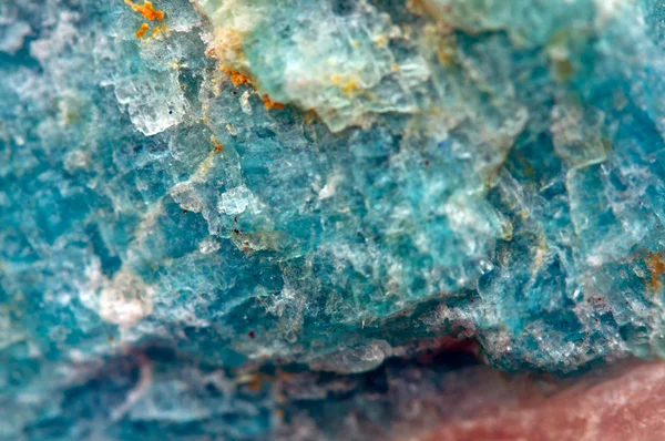 Turquoise kristal. macro — Stockfoto