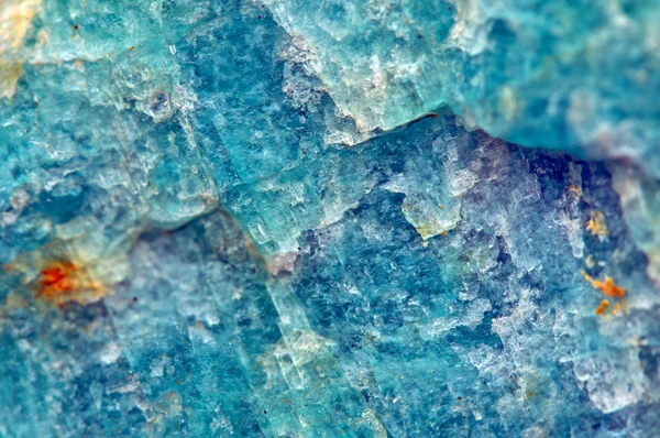 Turquoise  crystal. Macro — Stock Photo, Image
