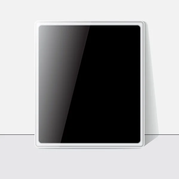 Tablet PC-skärmen, vita fall. vektor — Stock vektor