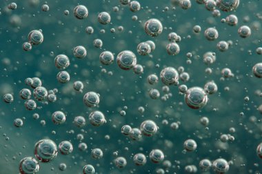 Hava kabarcıkları. Makro (büyük koleksiyonu) 