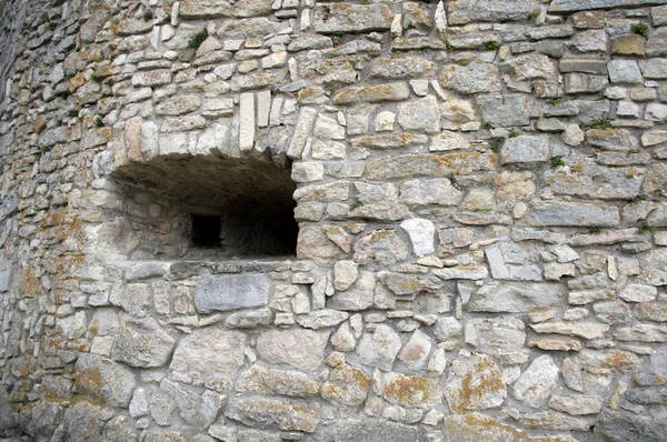 Muur van oude stenen, stenen muur textuur — Stockfoto
