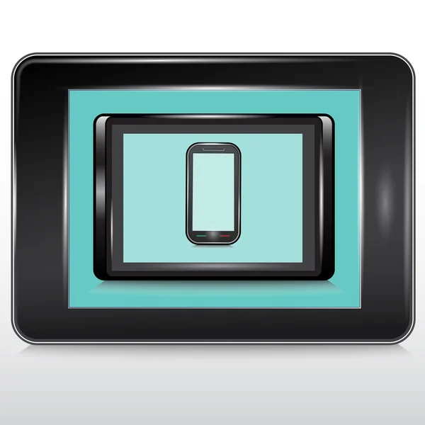 Tabletter, mobil phone.vector — Stock vektor