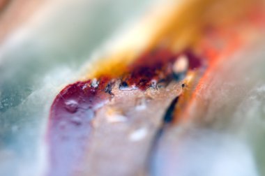 aşırı closeup adlı eski bir kristal taş arka plan. Makro