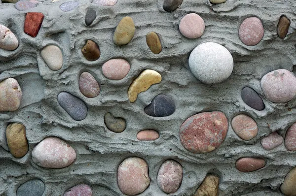 Mur de vieilles pierres en béton — Photo