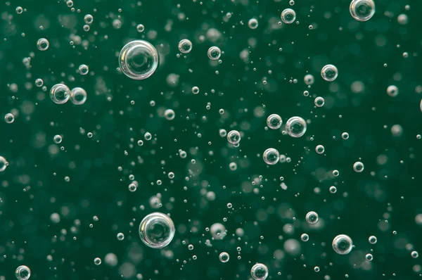 Fond abstrait de bulles dans un liquide — Photo