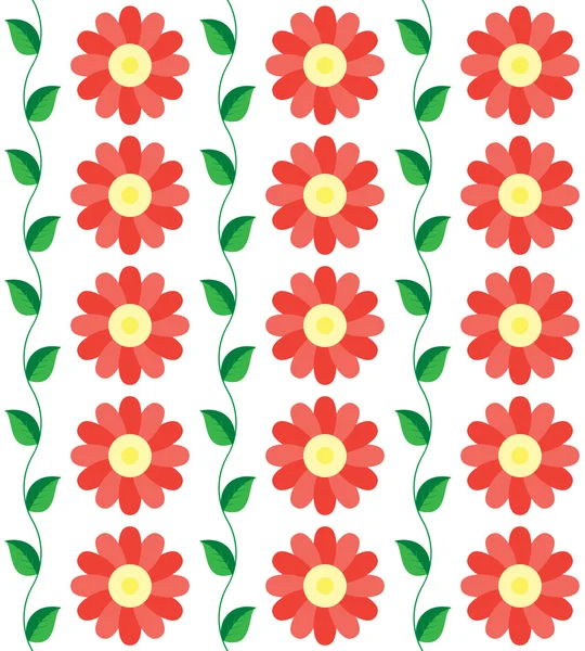 Inconsútil el patrón de flores para el fondo. Costuras de imagen vectorial — Archivo Imágenes Vectoriales