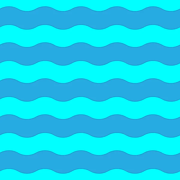 无缝模式，蓝色纹理波为背景的。矢量生病了 — 图库矢量图片