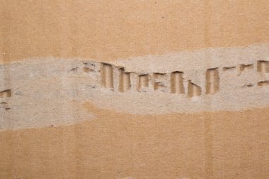 Eski yırtık karton arka plan dokulu. Makro