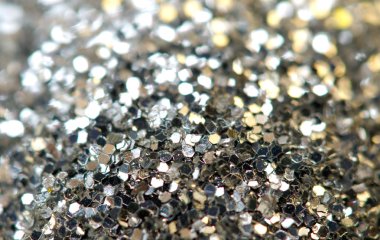 tatil parlak bulanık Gümüş arka plan. Makro