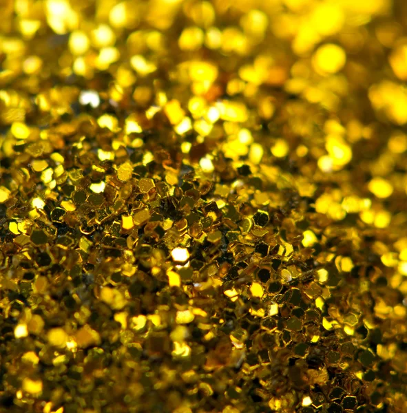 Fondo Dorado Borroso Brillante Navideño Macro — Foto de Stock