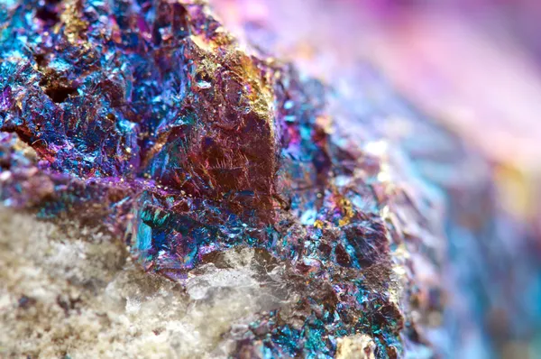 Abstracte Achtergrond Van Een Metalen Mineraal Vrij Uniek Macro Foto — Stockfoto