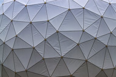 Detail of a geodesic radome clipart