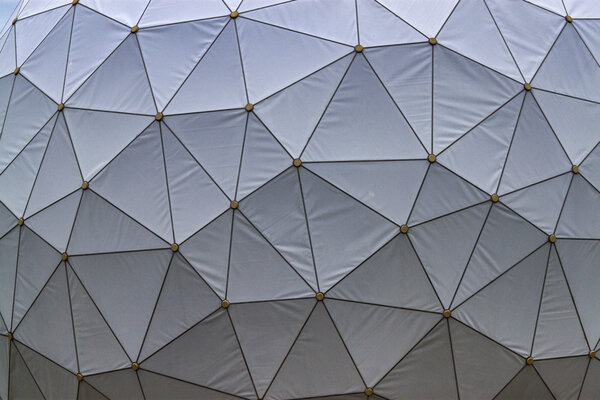 Detail of a geodesic radome