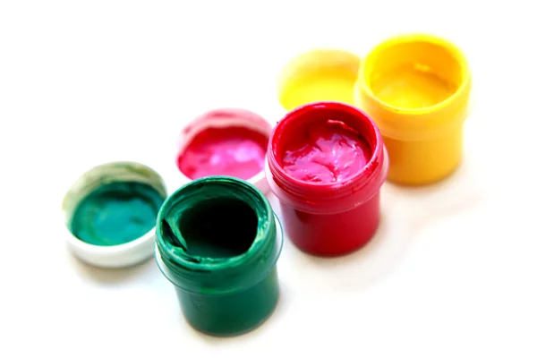 Paint colors in the tubes — Stock Photo, Image