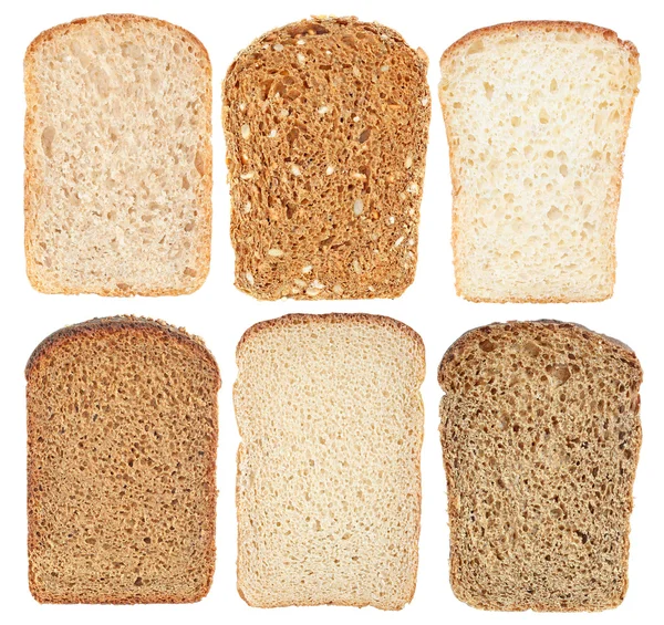 Set bread slice — Stock Photo, Image