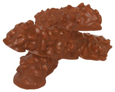 çikolata izole üç çubuk