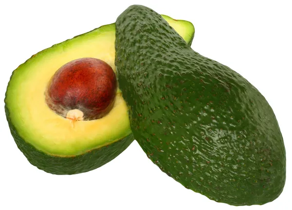Tagliare avocado isolato — Foto Stock
