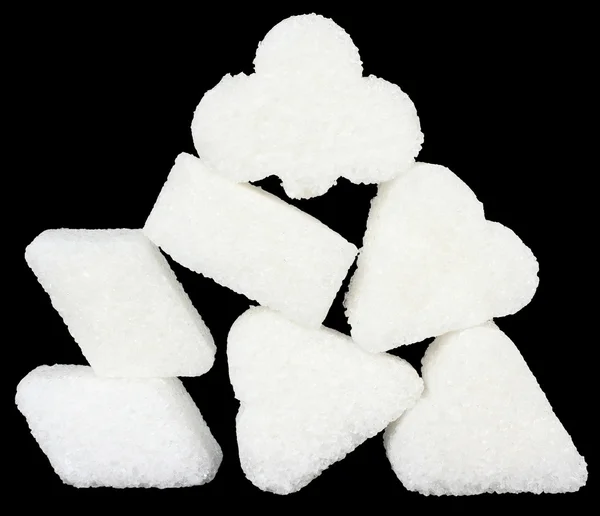 Lump sugar isolated — Stock Photo, Image