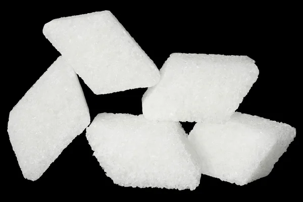 Kupie cukier ryczałtu na białym tle — Zdjęcie stockowe