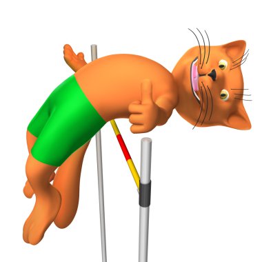 kedi atlama yüksekliği.