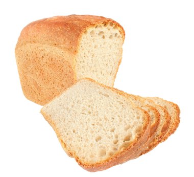 Dilimlenmiş ekmek izole