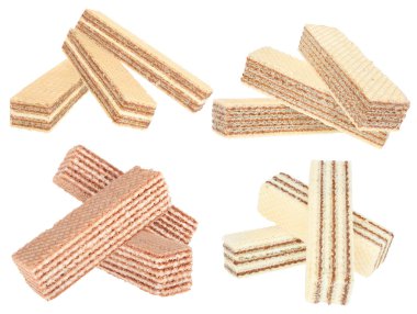 tatlı waffle doldurulmuş dizi