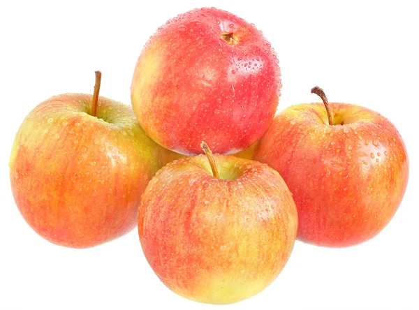 Montón de manzanas aisladas — Foto de Stock