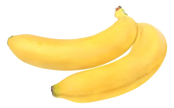 Δύο μπανάνα απομονωθεί — Φωτογραφία Αρχείου