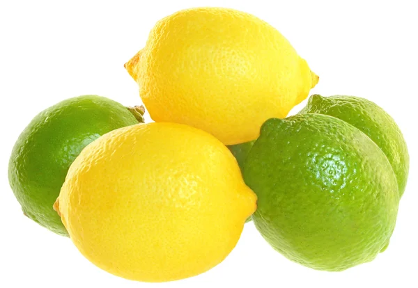 Heap lemon and lime — Stock Photo, Image