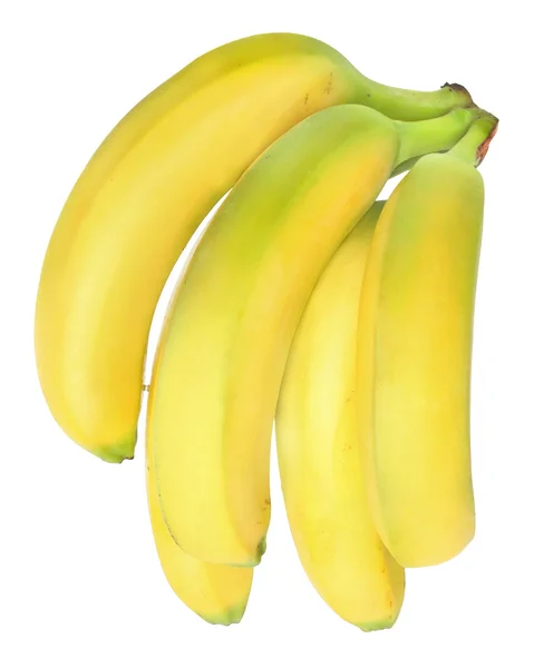 Спелые бананы изолированы — стоковое фото