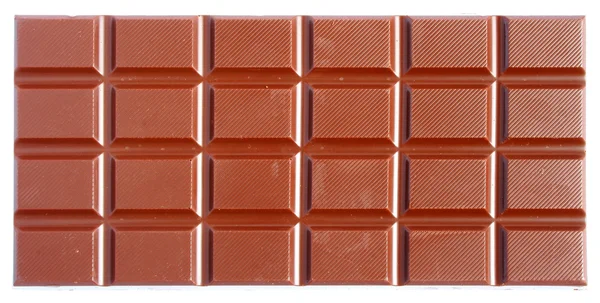 チョコレートの上面のバー — ストック写真