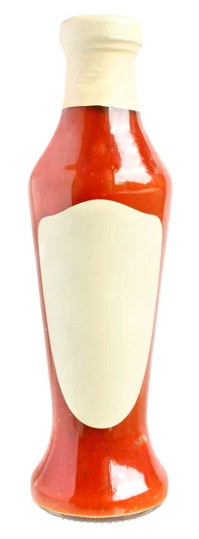 Бутылка томатного соуса — стоковое фото