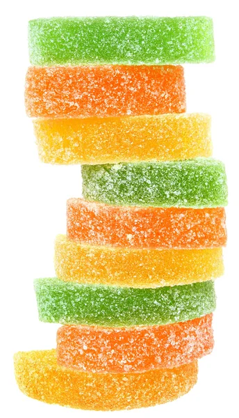 Multicolored candy tower — Stock Photo, Image