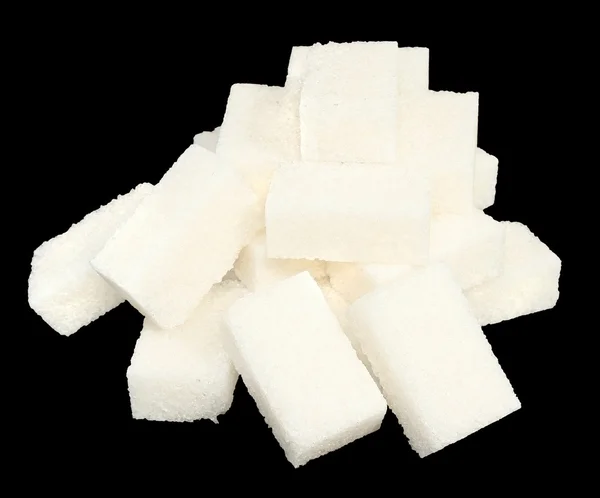 Heap lump sugar close up — Stock Photo, Image