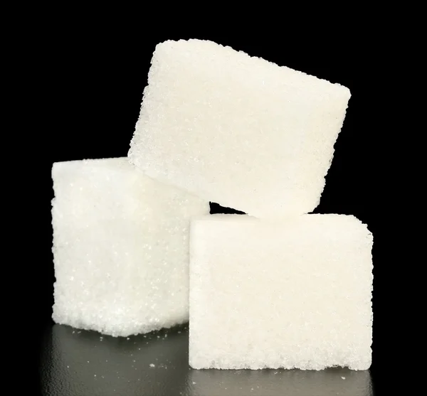 Trzy bryła cukru z bliska — Zdjęcie stockowe