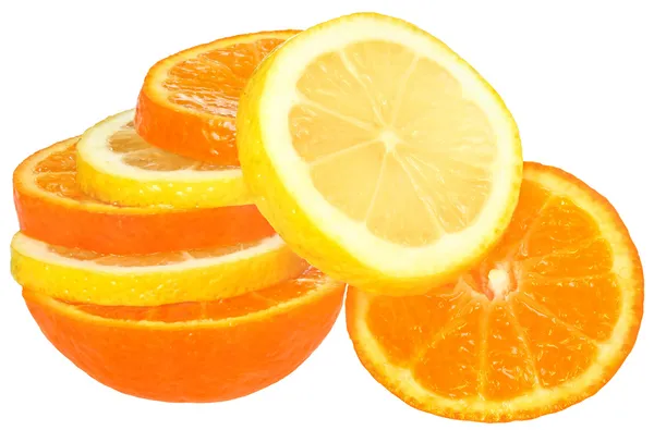 Mandarijn en citroen. — Stockfoto