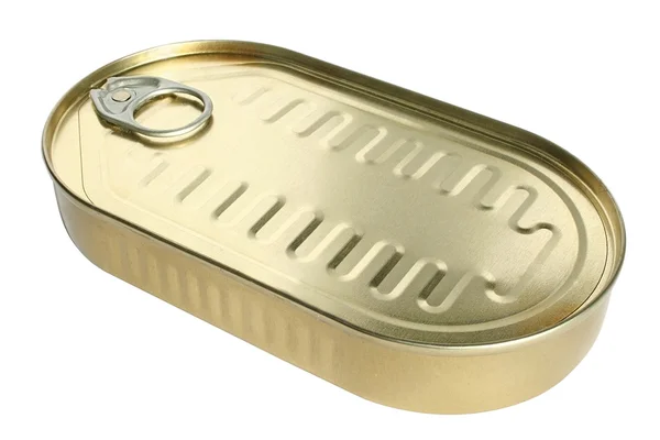 Tin with canned food — Stock Photo, Image