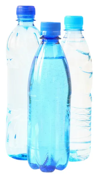 Conjunto de garrafas de água mineral refrigerante — Fotografia de Stock