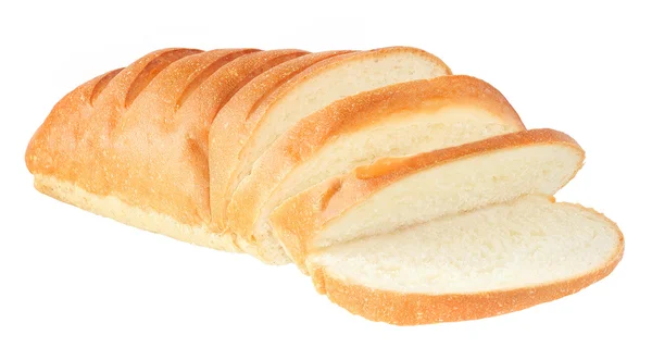 Gesneden brood geïsoleerd — Stockfoto