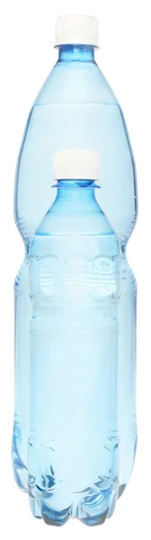 Två flaskor med vatten — Stockfoto