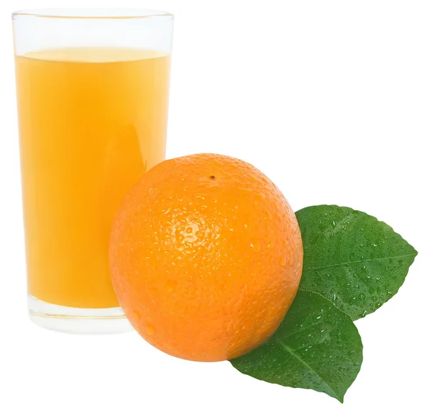 Vaso con zumo de naranja — Foto de Stock
