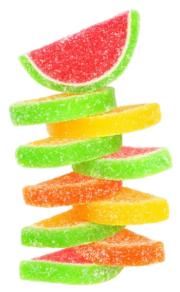 Candy tower isolated. — Stock Photo, Image