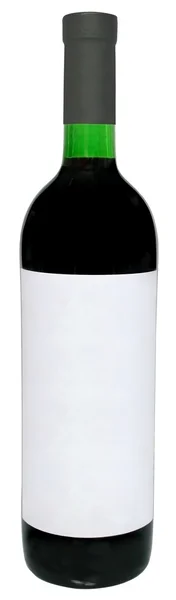 Bottle with a wine isolated — Stock Photo, Image