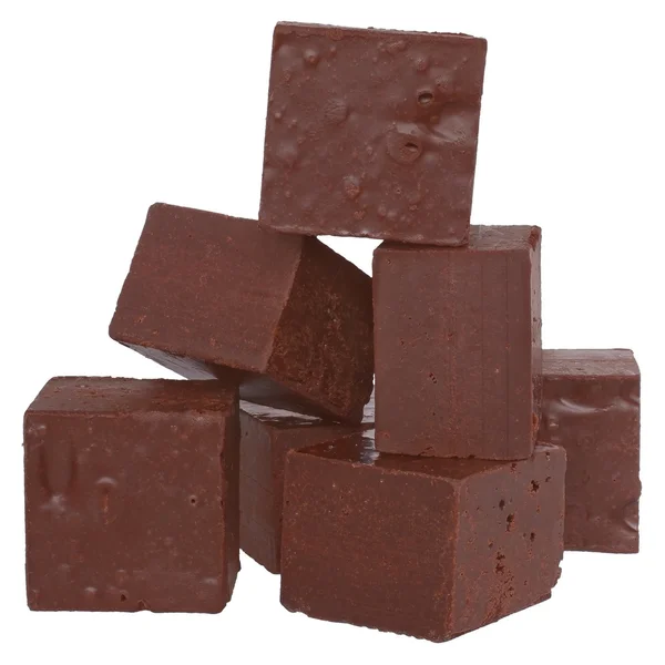 Kostičky čokolády — Stock fotografie