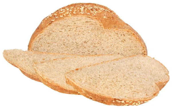 In Scheiben geschnittenes braunes Kornbrot — Stockfoto