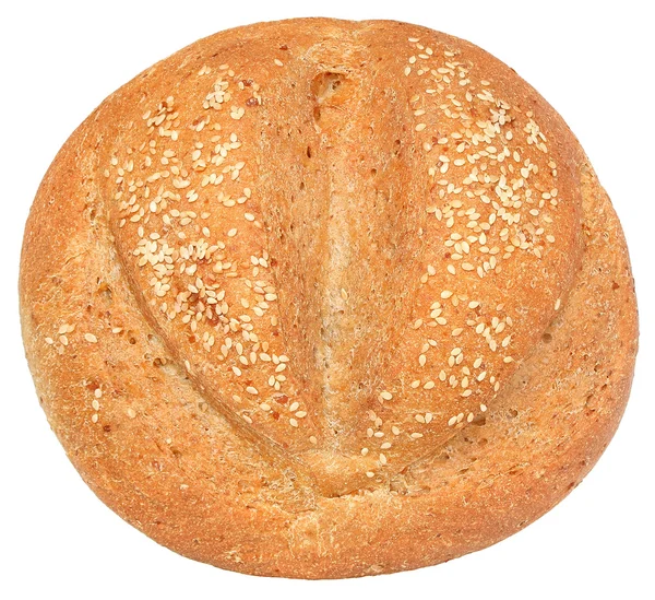 Хлеб вид сверху изолирован — стоковое фото