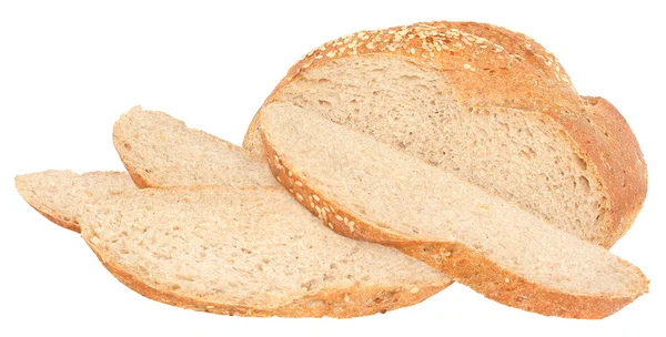 In Scheiben geschnittenes braunes Kornbrot — Stockfoto