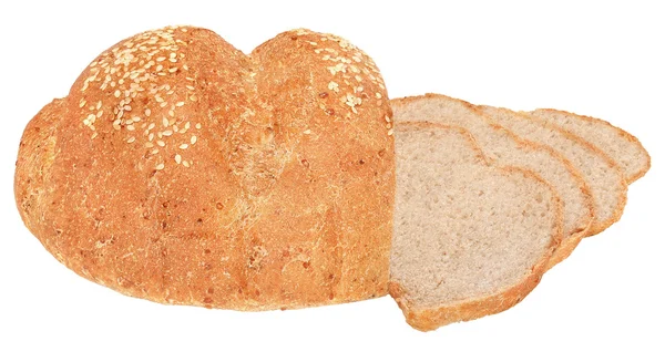 Kahverengi tahıl ekmek dilimlenmiş — Stok fotoğraf